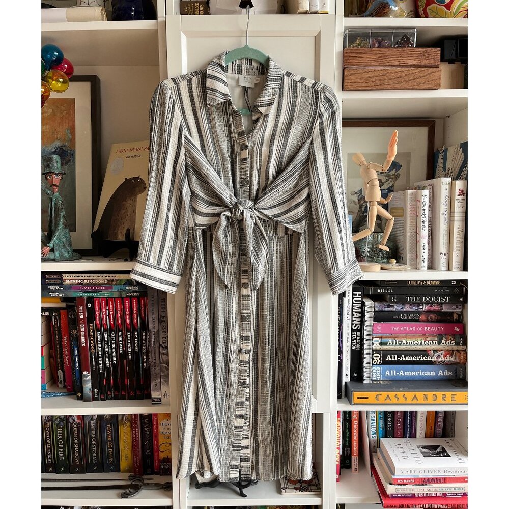 NWT ANTHROPOLOGIE Tie-Waist Shirtdress by HD in Paris - Size 2